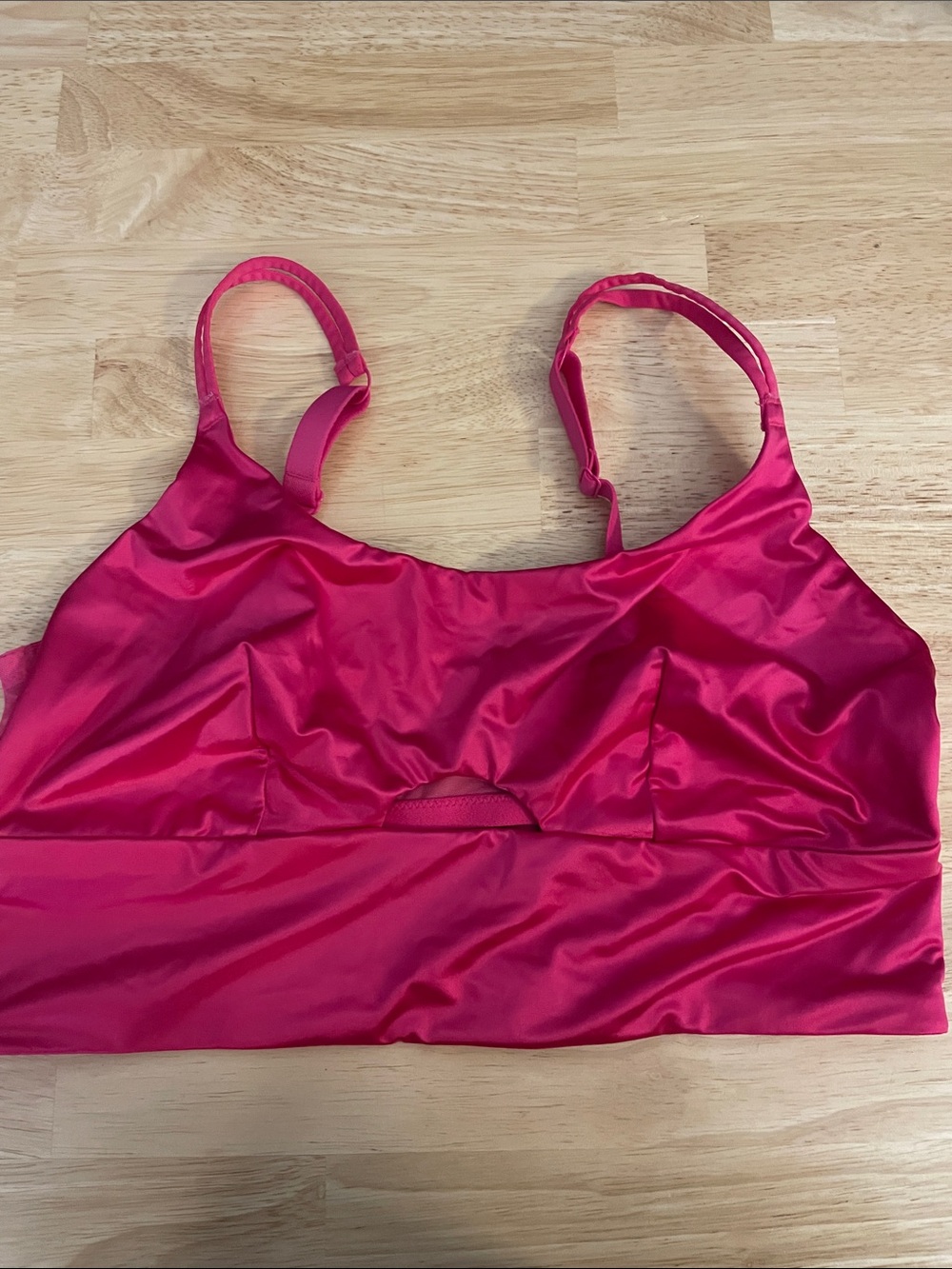 Auden Hot Pink Wireless Bralette - Smooth Stretch Support Size XL